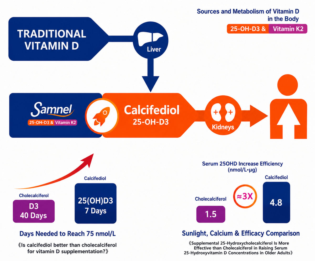 Calcifediol + K2 ingredient detail